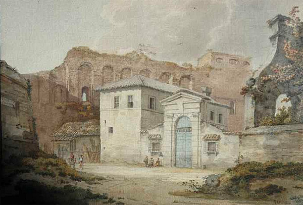William Pars, Palais de Tibère au nord du Palatin